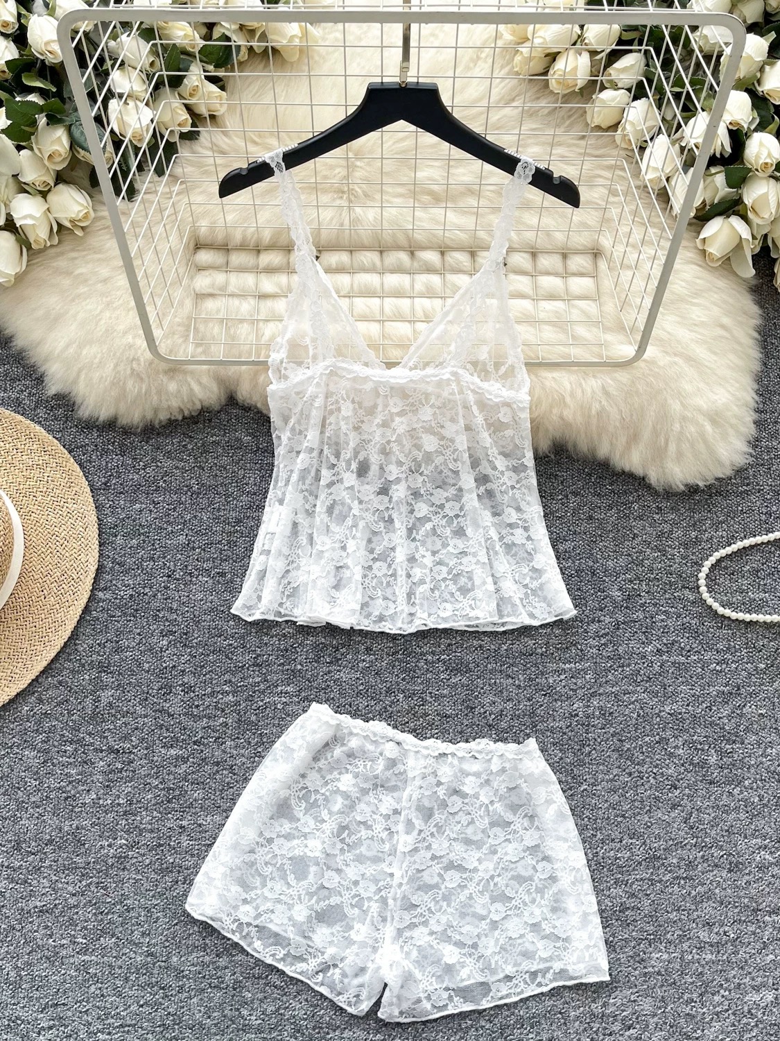 The dreamiest comfy lace set SW135 images